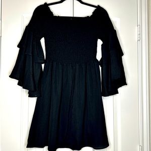 Black off the shoulder dress